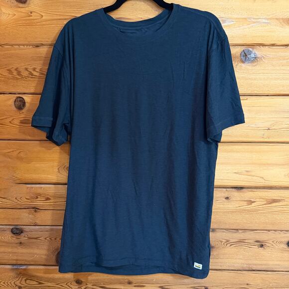 Vuori Strato Mens Tech Tee Blue Size XL Dark Blue - Picture 1 of 6